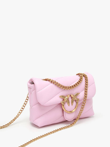 Sac Bandoulière Love Baby Puff Cuir Pinko Rose love bag puff A0F2 vue secondaire 2