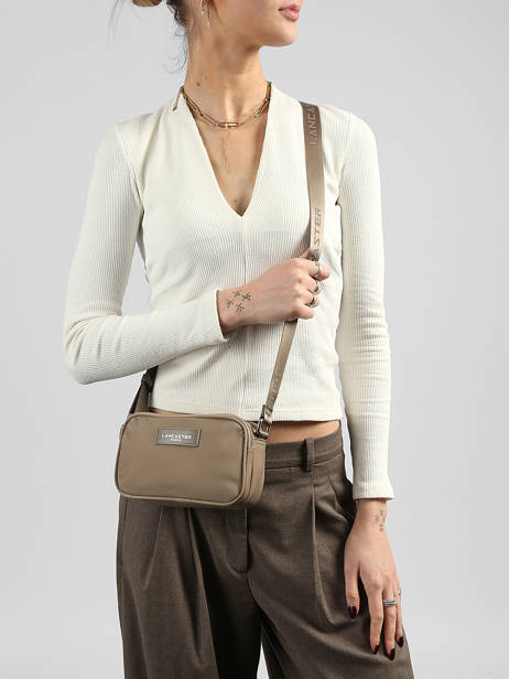 Shoulder Bag Basic Vita Nylon Lancaster Beige basic vita 75 other view 1
