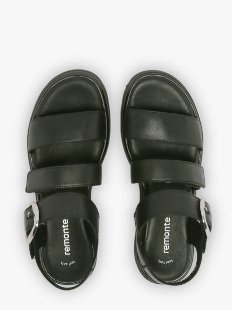 Sandals In Leather Remonte Black women - D3N50-00 other view 3