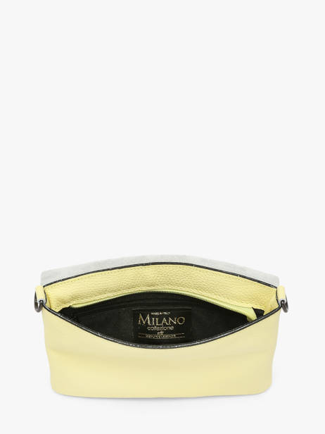 Sac Bandoulière Caviar Cuir Milano Jaune caviar CA22112 vue secondaire 3