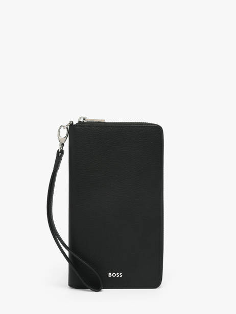 Leather Men's Pocket Grained Hugo boss Black grained HLL518A