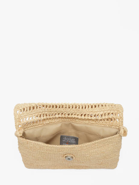 Sac Bandoulière L'atelier Du Crochet Raphia Le voyage en panier Beige l'atelier du crochet AM827 vue secondaire 3