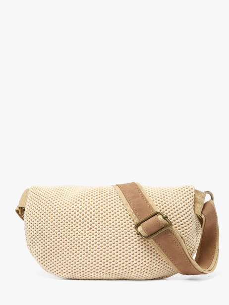 Sac Banane Le voyage en panier Beige resille PM958 vue secondaire 3