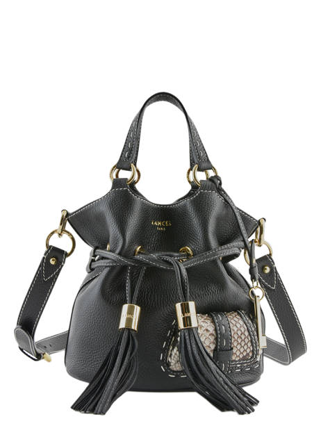 Sac Seau S Premier Flirt Python Cuir Lancel Noir premier flirt A10528 vue secondaire 4