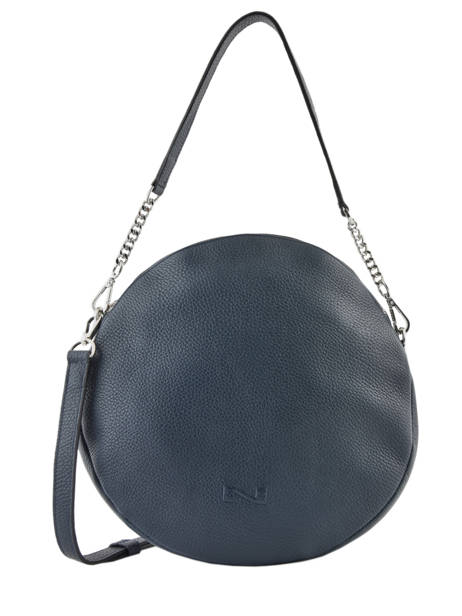 Sac Porté épaule Anna Cuir Nathan baume Bleu nathan 9