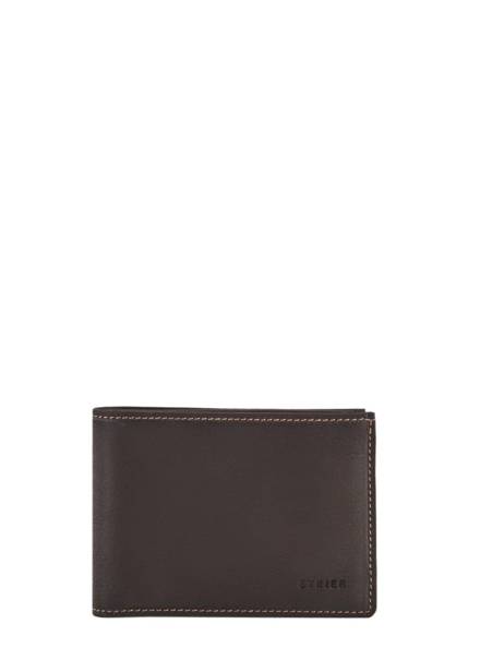 Leather Wallet Oil Etrier Black oil EOIL440