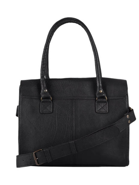 Sac Lerive Gauche M  Cuir Paul marius Noir dore RIVGMDOR vue secondaire 3