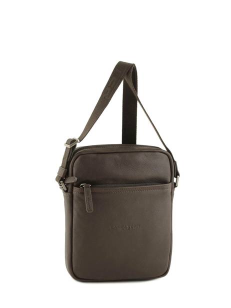 Sac Bandoulière Lancaster Marron soft vintage homme 14