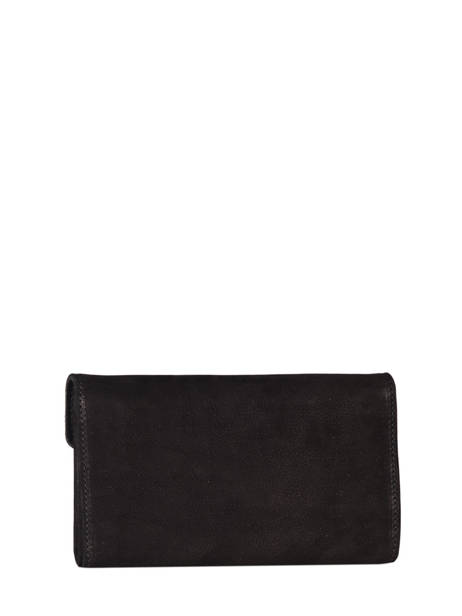 Portefeuille Cuir Etrier Noir etincelle nubuck EETN701 vue secondaire 2