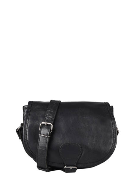 Sac Lebohemien Cuir Paul marius Noir vintage BOHEMIEN