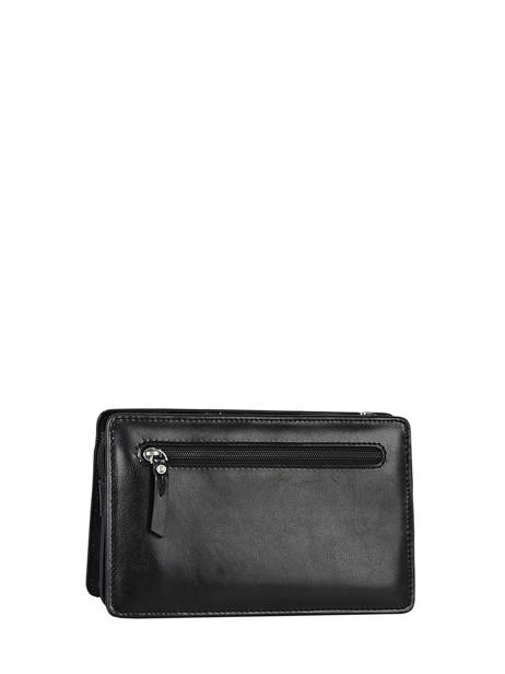 Pochette Homme 2 Compartiments Cuir Crosta Etrier Noir crosta ECRO7160 vue secondaire 4