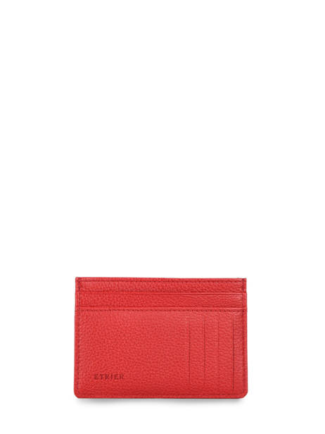 Porte-cartes Madras Cuir Etrier Rouge madras EMAD053 vue secondaire 2