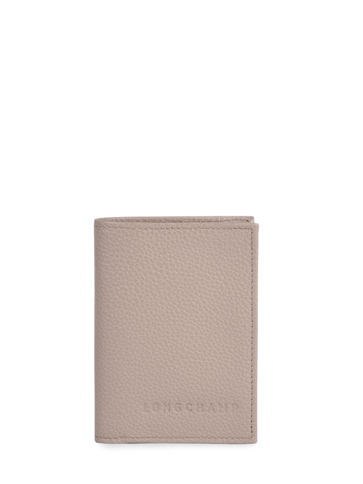 Longchamp Le foulonné Bill case / card case Gray
