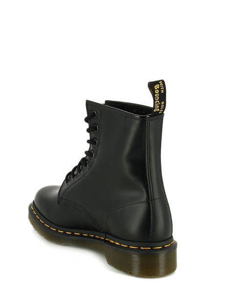 Boots 1460 Cuir Smooth  Dr martens Noir unisex 11822006 vue secondaire 2