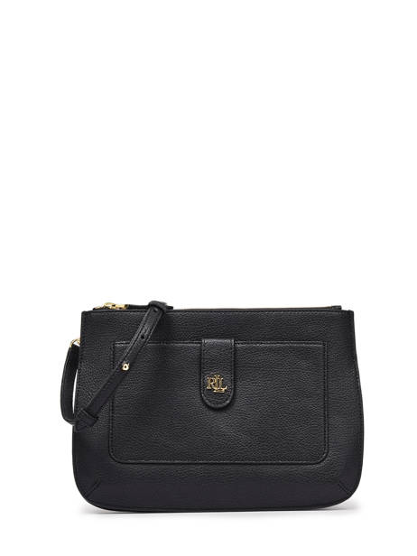 Sac Bandoulière Jamey Cuir Lauren ralph lauren Noir merrimack 31862248