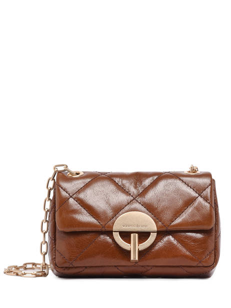 Sac Nano Moon En Cuir Craquelé Vanessa bruno Marron moon 84V40326