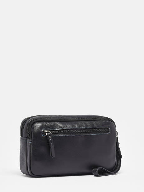 Pochette Homme Foulonné Cuir Etrier Noir foulonne EFOU721S vue secondaire 2