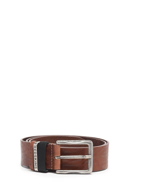 Ceinture Homme Hells Cuir Redskins Marron belt HELLS