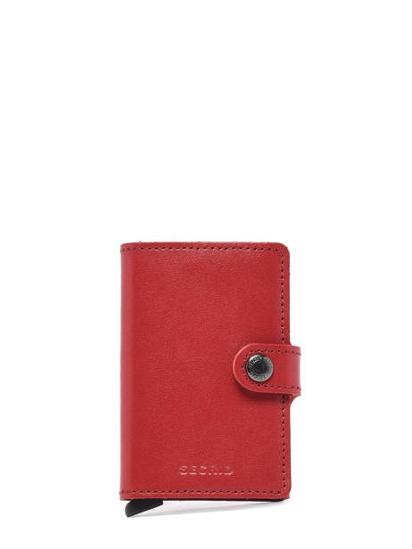 Porte-cartes Original Cuir Secrid Rouge original MO