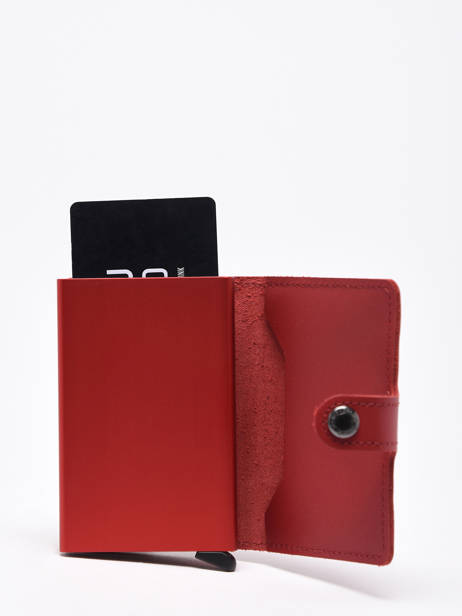 Porte-cartes Original Cuir Secrid Rouge original MO vue secondaire 2