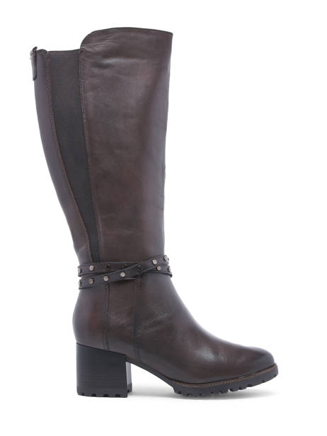 Bottes à Talon En Cuir En Cuir Tamaris Rouge women 29