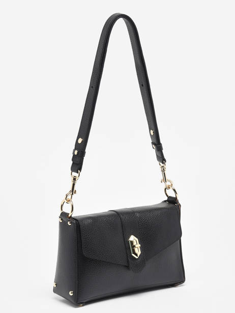 Sac Bandoulière Foulonne Double Cuir Foulonne Double Cuir Lancaster Noir foulonne double 53 vue secondaire 2