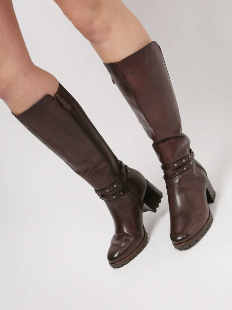 Bottes à Talon En Cuir En Cuir Tamaris Rouge women 29 vue secondaire 2