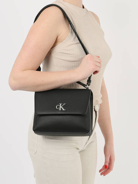 Sac Bandoulière Minimal Mono Calvin klein jeans Noir minimal mono K610684 vue secondaire 1