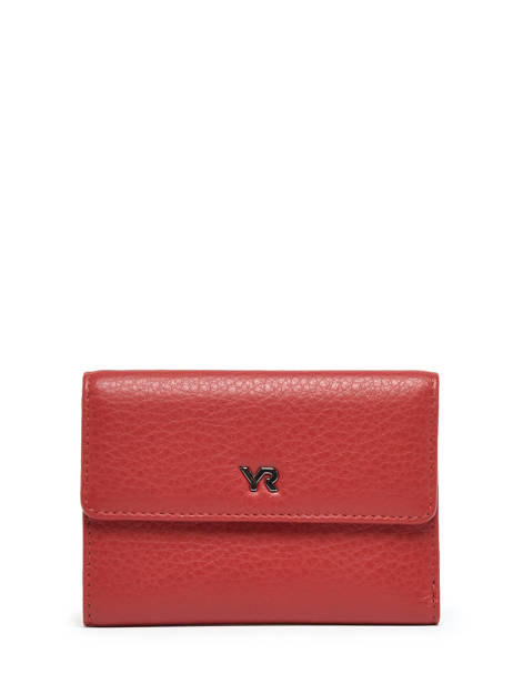 Portefeuille Cuir Yves renard Rouge foulonne 29421