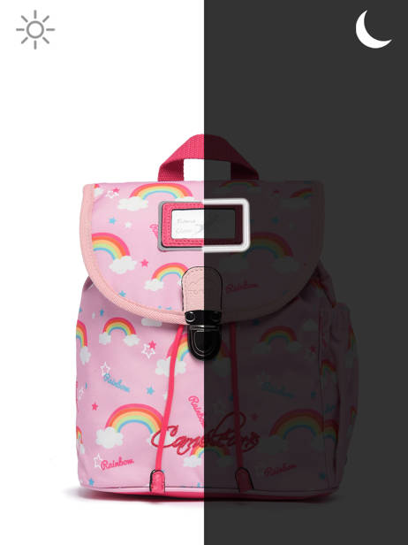 Sac à Dos Rétro 1 Compartiment Cameleon Rose retro 620 vue secondaire 9