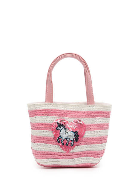 Sac Porté Main Le voyage en panier Rose kids PM374