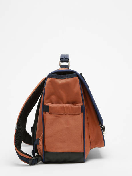 Cartable 2 Compartiments Caramel et cie Marron fier GA vue secondaire 2