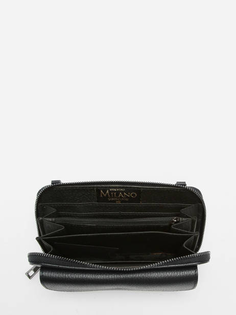 Sac Bandoulière Portefeuille Caviar Cuir Milano Noir caviar CA23068 vue secondaire 3