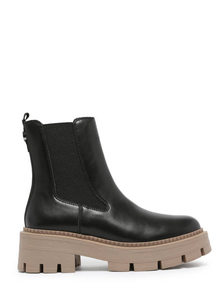 Chelsea Boots En Cuir Tamaris Noir women 41